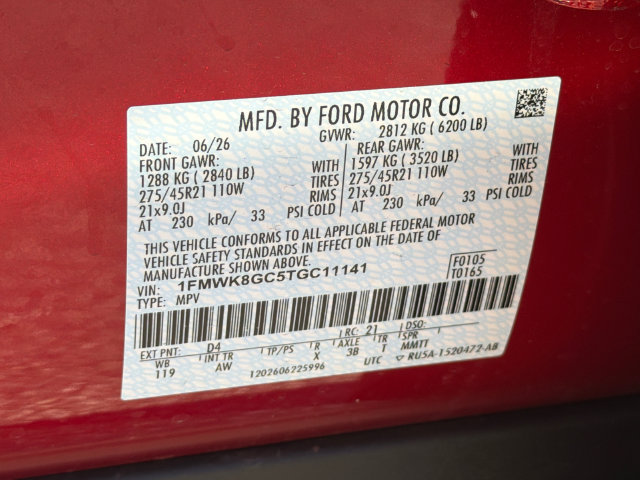New 2026 Ford Explorer ST w/ Sun And Sound Package AWD/4WD image 35
