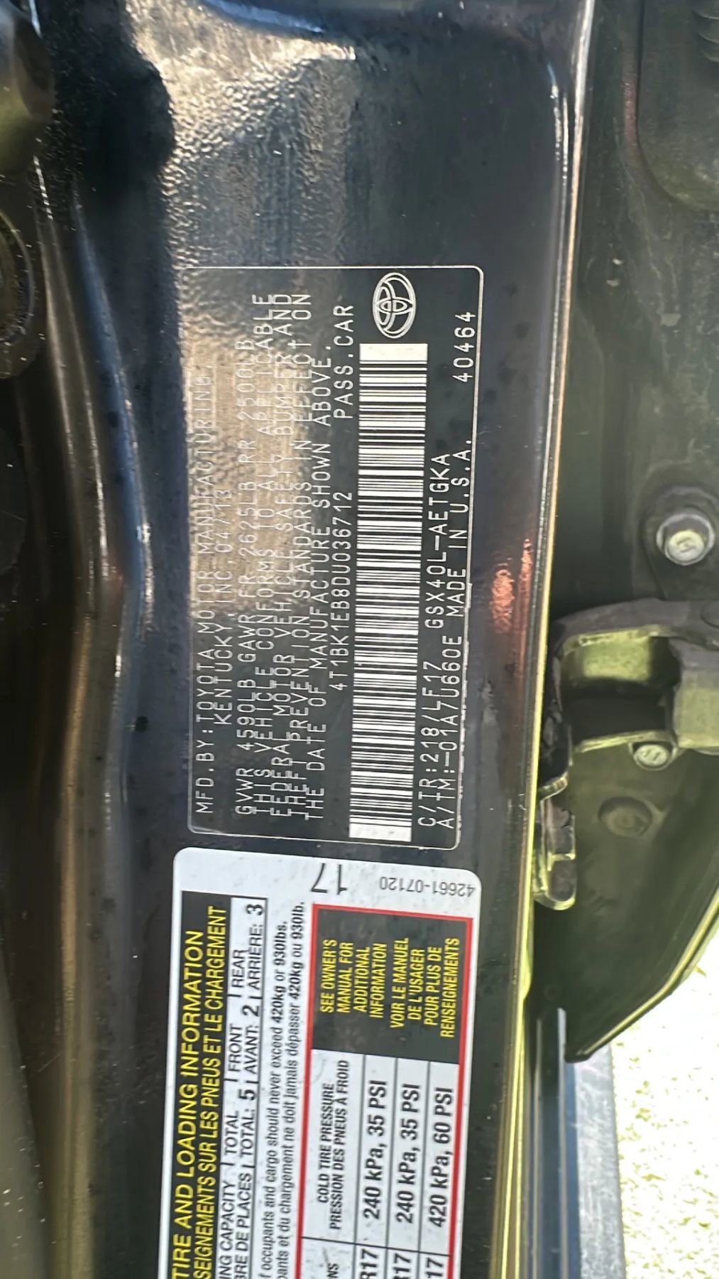 Used 2013 Toyota Avalon XLE Premium FWD image 42