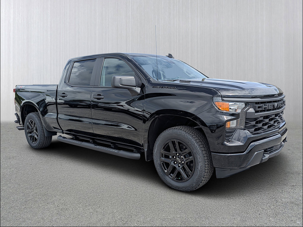 New 2026 Chevrolet Silverado 1500 Custom w/ Turbomax Blackout Package AWD/4WD image 1