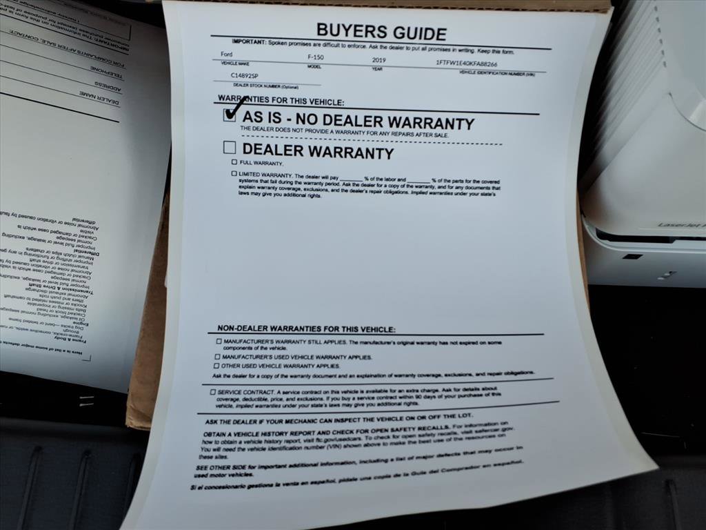 Used 2019 Ford F150 Platinum w/ Technology Package image 37