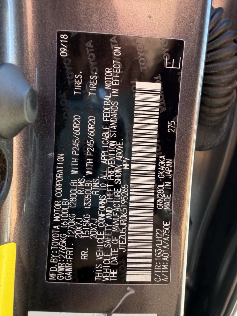 Used 2019 Toyota 4Runner Limited RWD image 30