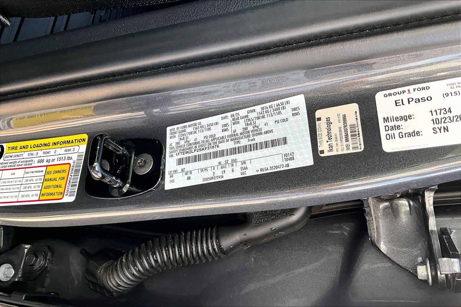 Used 2025 Ford F150 STX w/ Equipment Group 201A FX4 AWD/4WD image 33