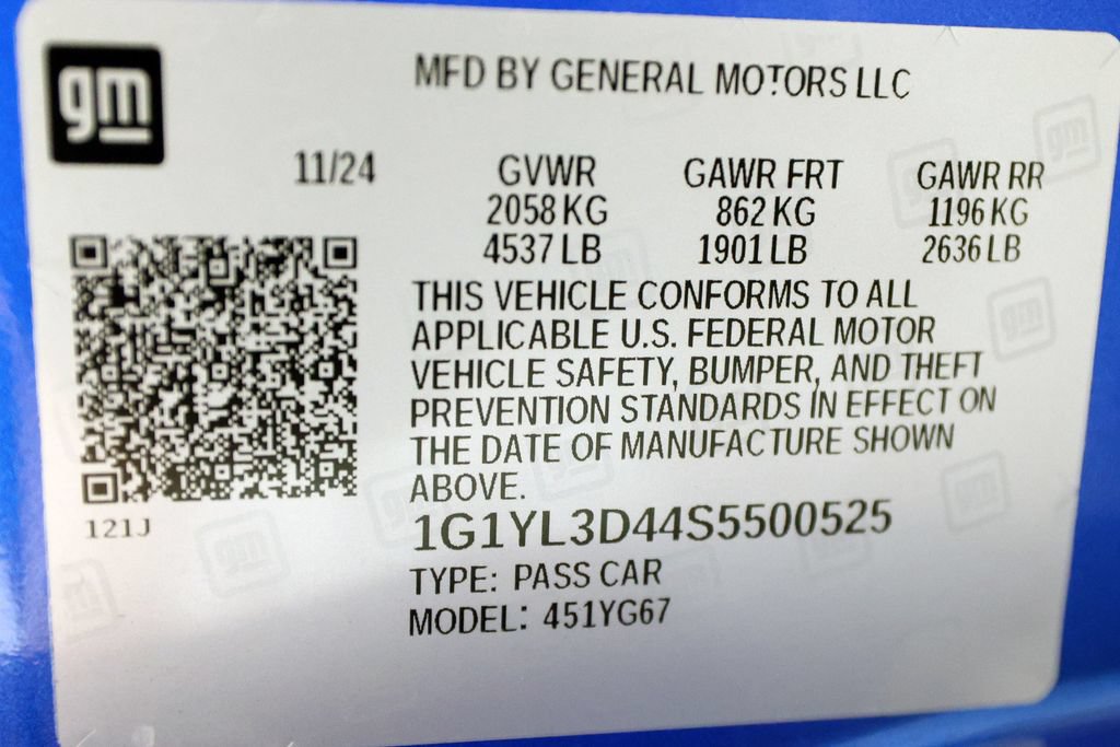 Used 2025 Chevrolet Corvette E-Ray w/ Stealth Interior Trim Package AWD/4WD image 47
