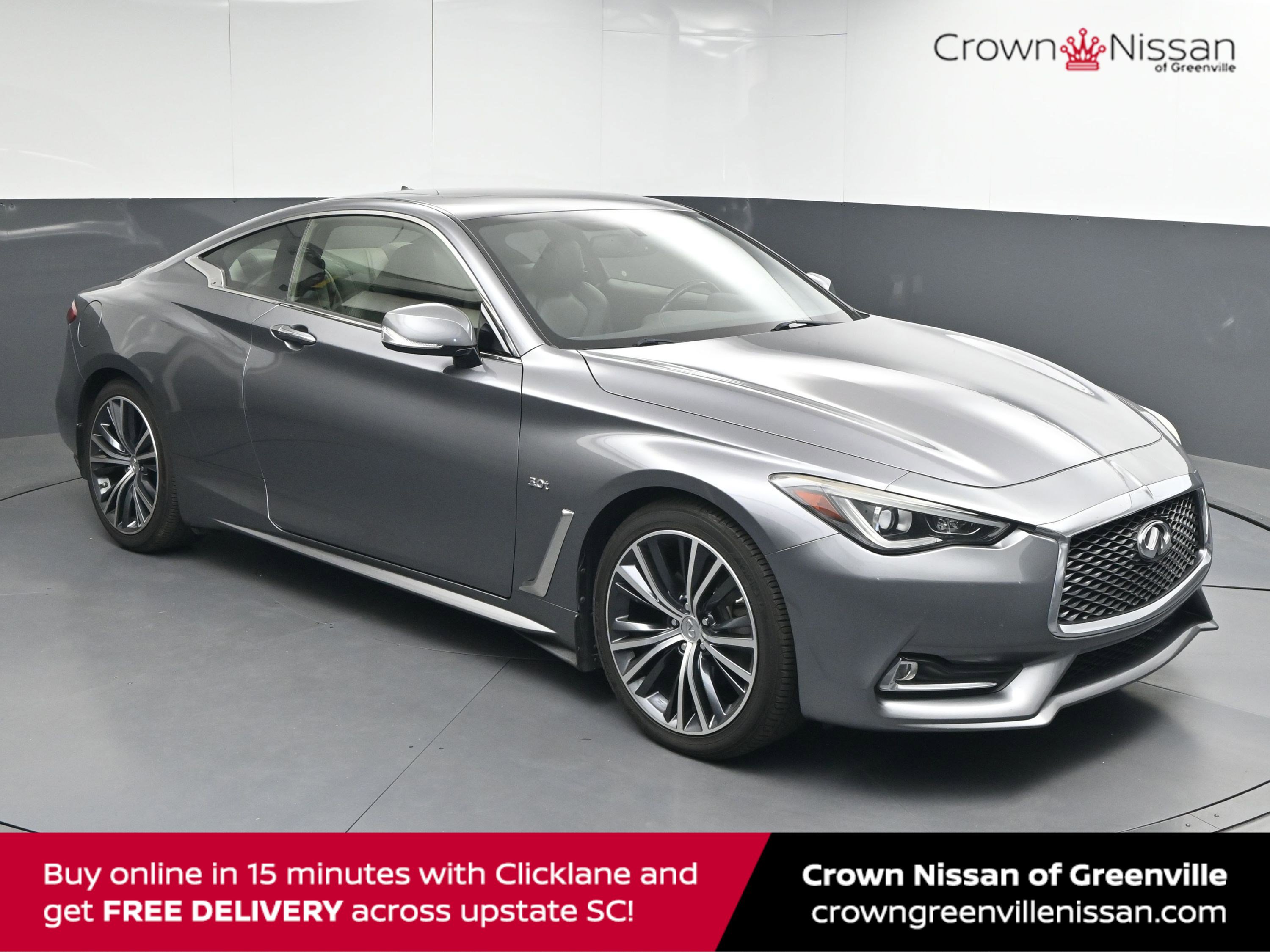 Used 2018 INFINITI Q60 3.0t Luxe w/ Sensory Package 3.0T Luxe