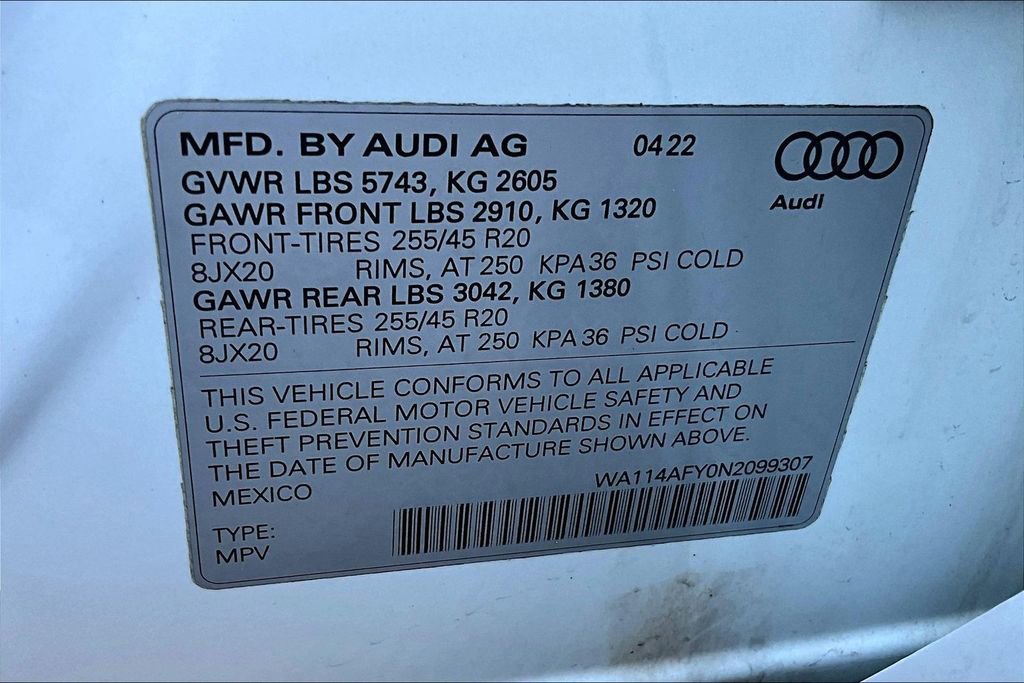 Used 2022 Audi SQ5 Premium w/ Convenience Package image 19