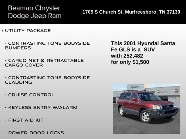 Used 2001 Hyundai Santa Fe GLS AWD/4WD image 4