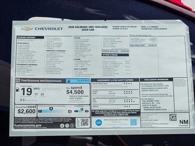 New 2026 Chevrolet Colorado Trail Boss image 18