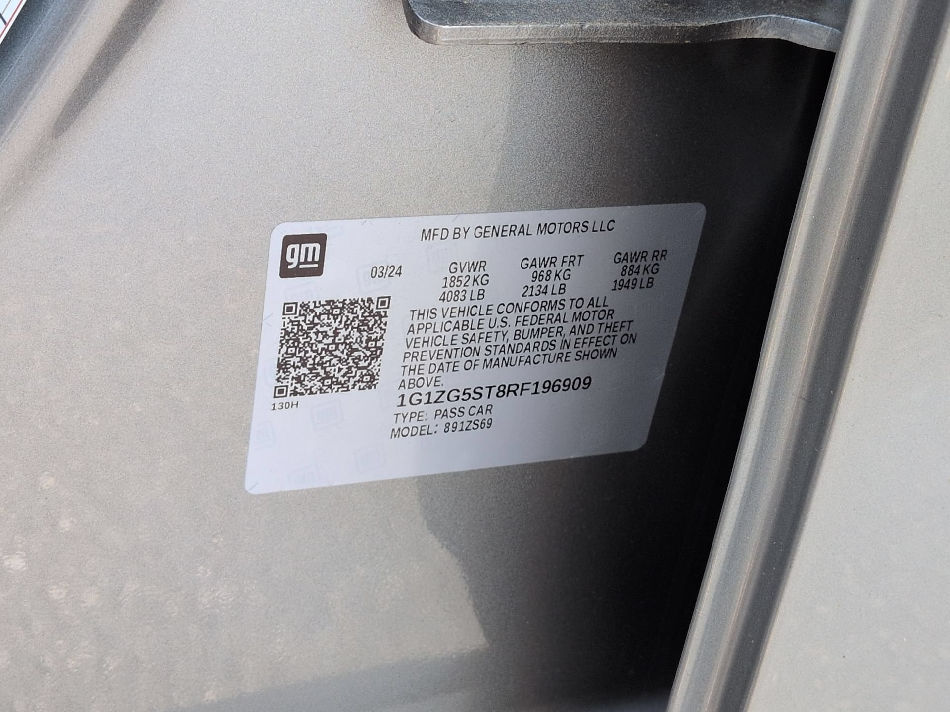 Certified 2024 Chevrolet Malibu RS FWD image 33