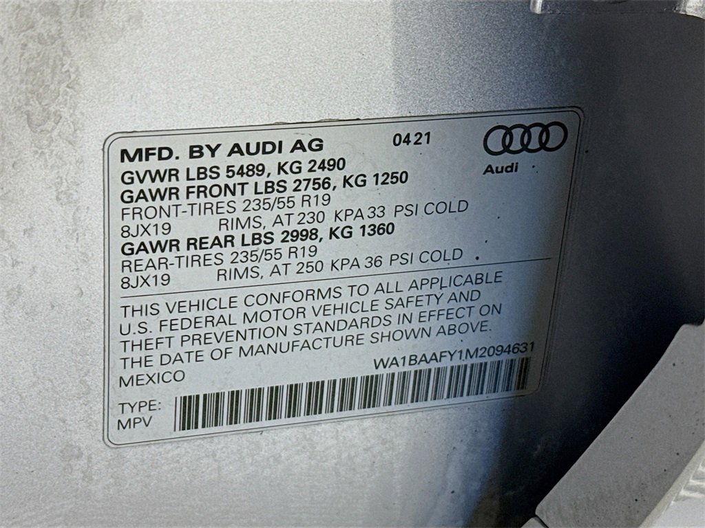 Used 2021 Audi Q5 2.0T Premium Plus w/ Premium Plus Package image 32