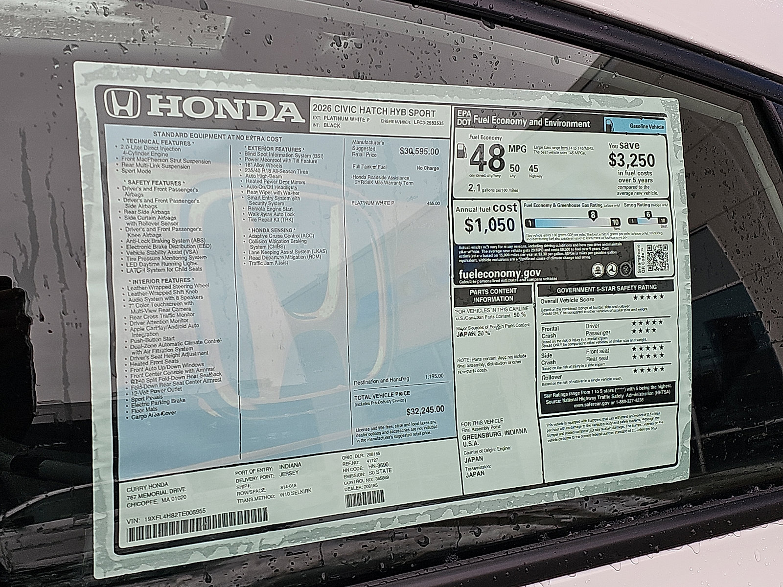 New 2026 Honda Civic Sport image 11