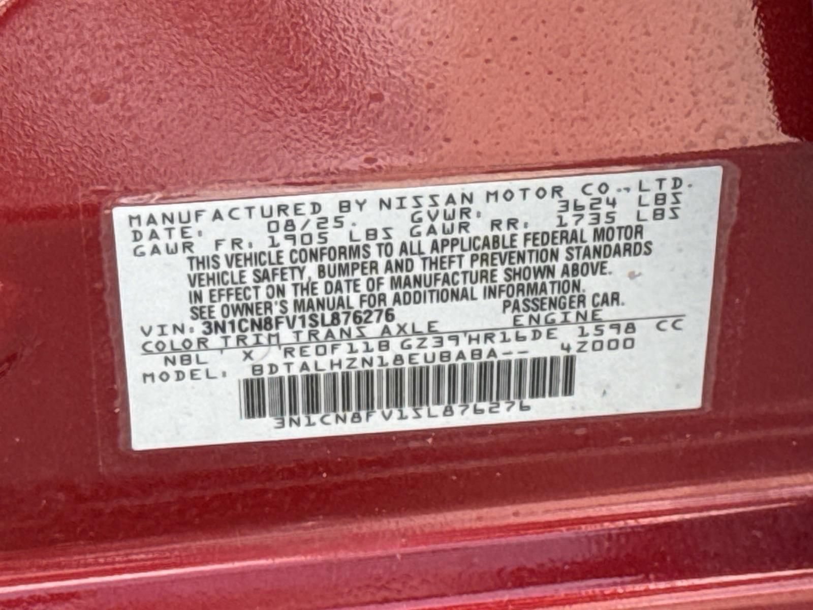 Used 2025 Nissan Versa SR w/ Trunk Package FWD image 30
