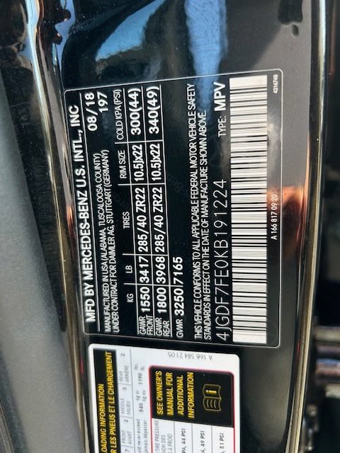 Used 2019 Mercedes-Benz GLS 63 AMG 4MATIC image 21