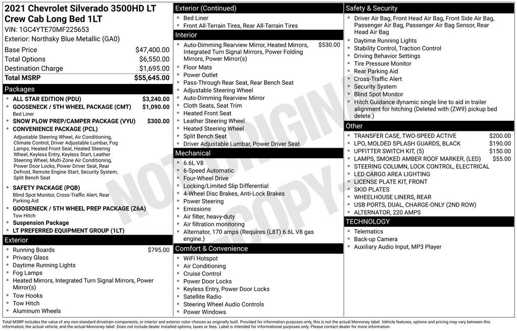 Used 2021 Chevrolet Silverado 3500 LT w/ All Star Edition AWD/4WD image 39