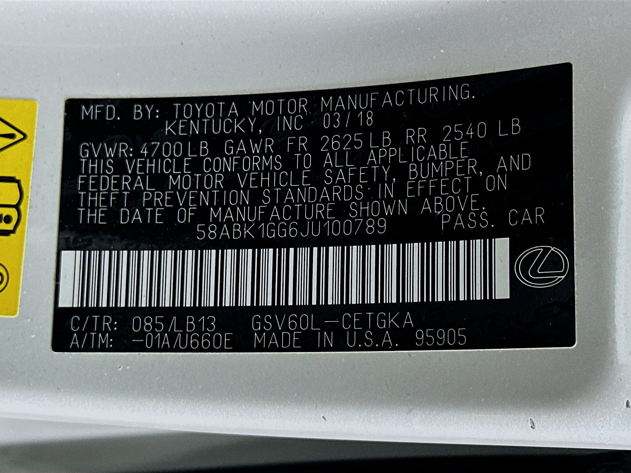 Used 2018 Lexus ES 350 w/ Luxury Package w/Wood Trim FWD image 12