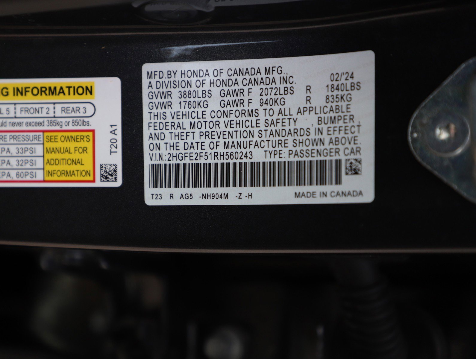 Used 2024 Honda Civic Sport image 28