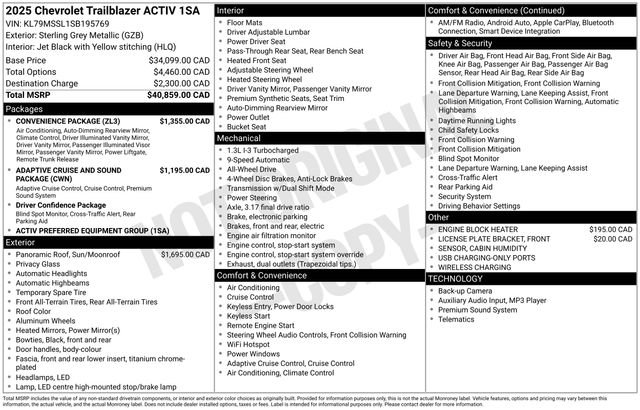 Used 2025 Chevrolet TrailBlazer ACTIV w/ Convenience Package image 7