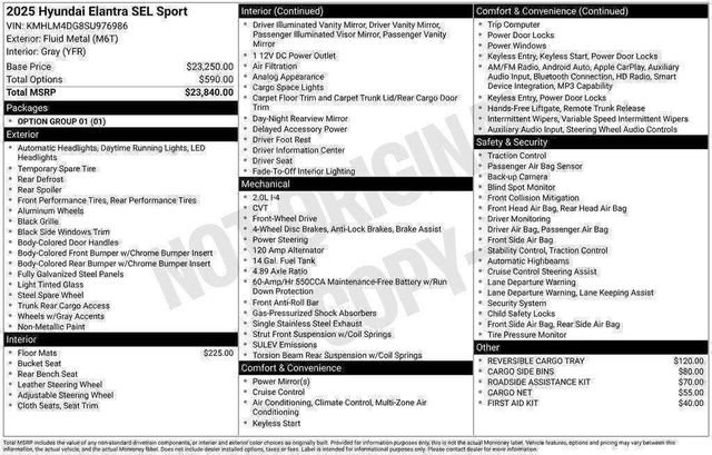 New 2025 Hyundai Elantra Sport image 21