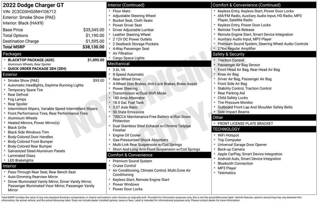 Used 2022 Dodge Charger GT w/ Blacktop Package image 31