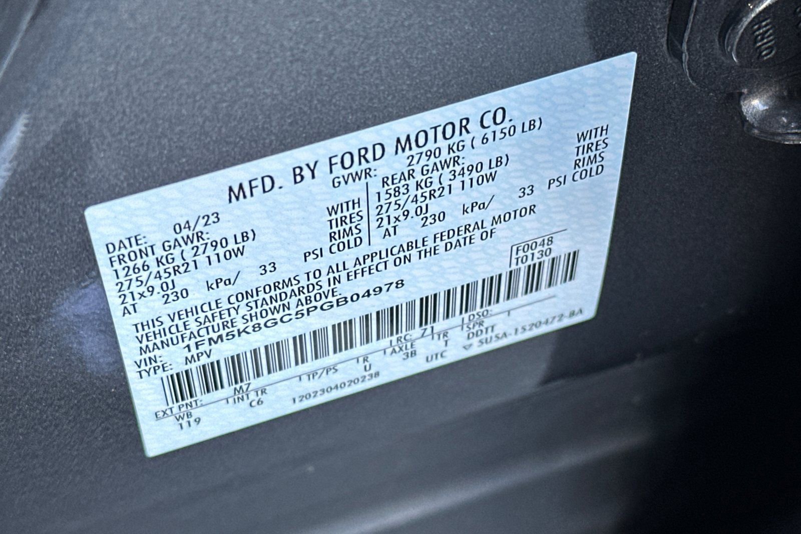 Certified 2023 Ford Explorer ST w/ Equipment Group 401A AWD/4WD image 25