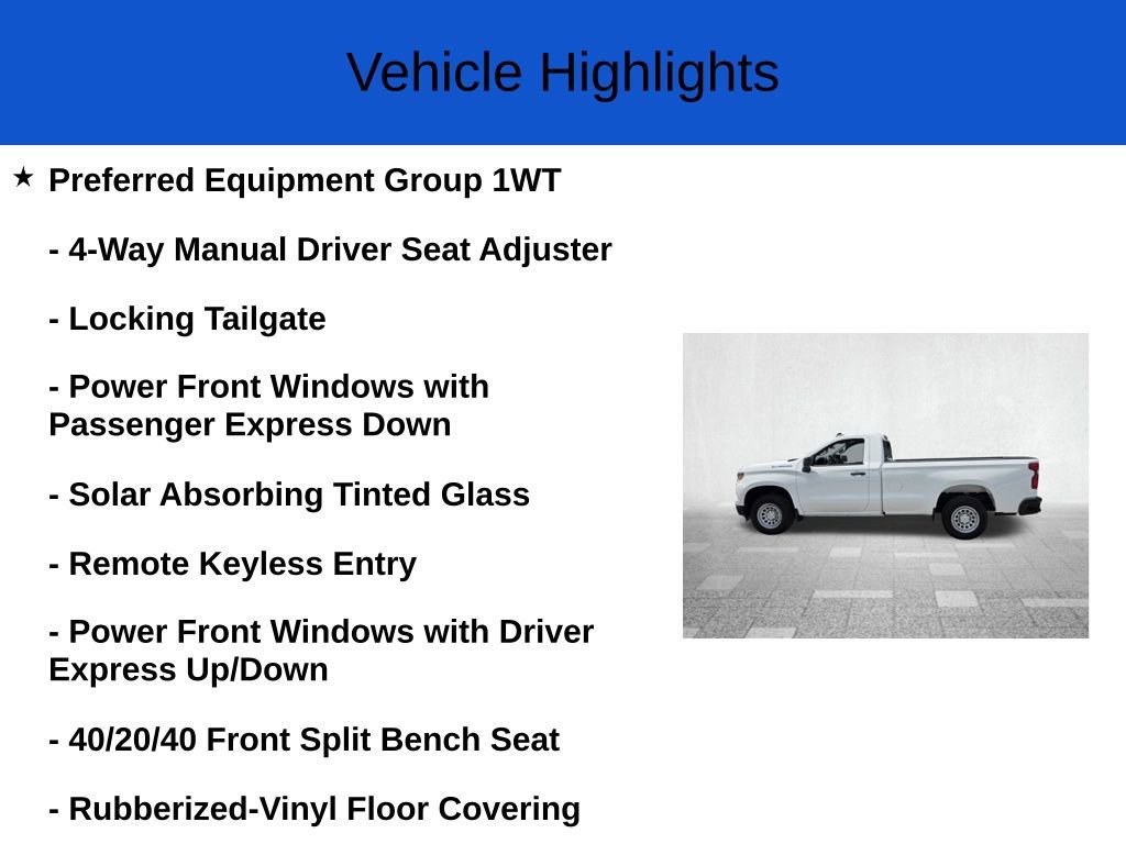 New 2026 Chevrolet Silverado 1500 W/T w/ WT Value Package RWD image 2