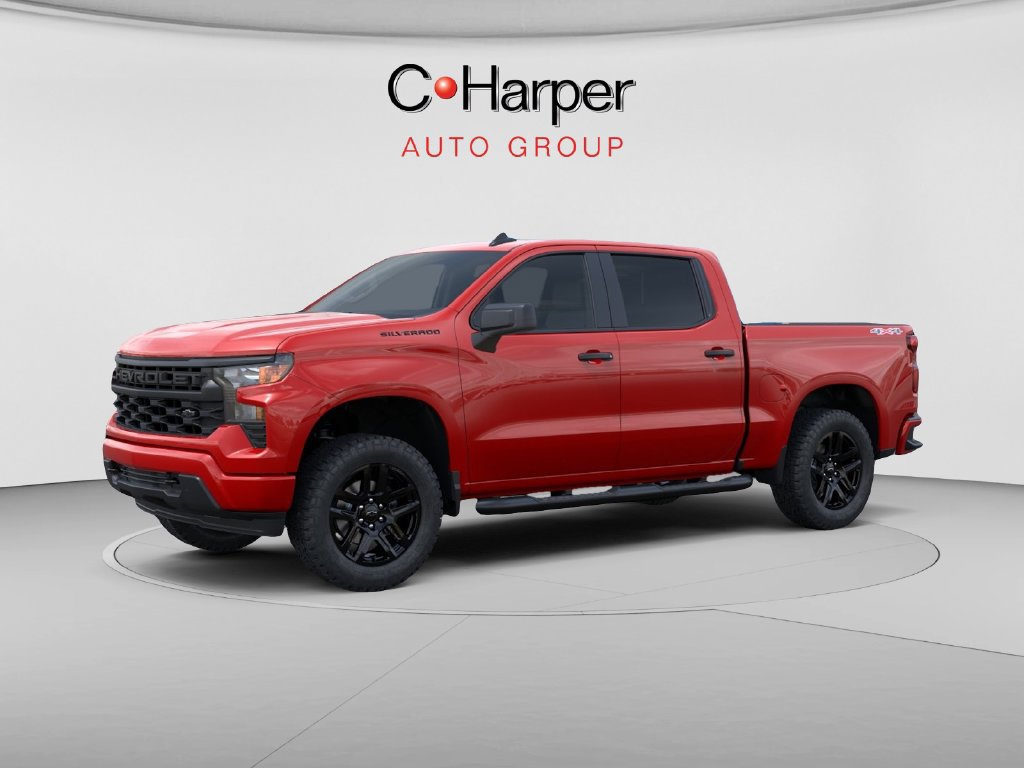 New 2026 Chevrolet Silverado 1500 Custom w/ LPO, Dark Essentials Package AWD/4WD image 2
