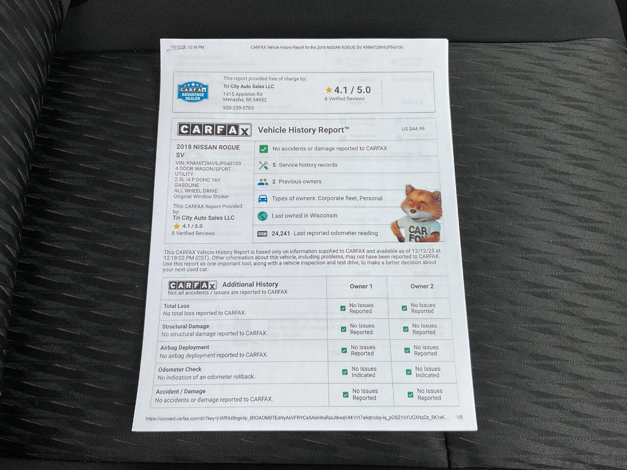 Used 2018 Nissan Rogue SV w/ Premium Package image 43