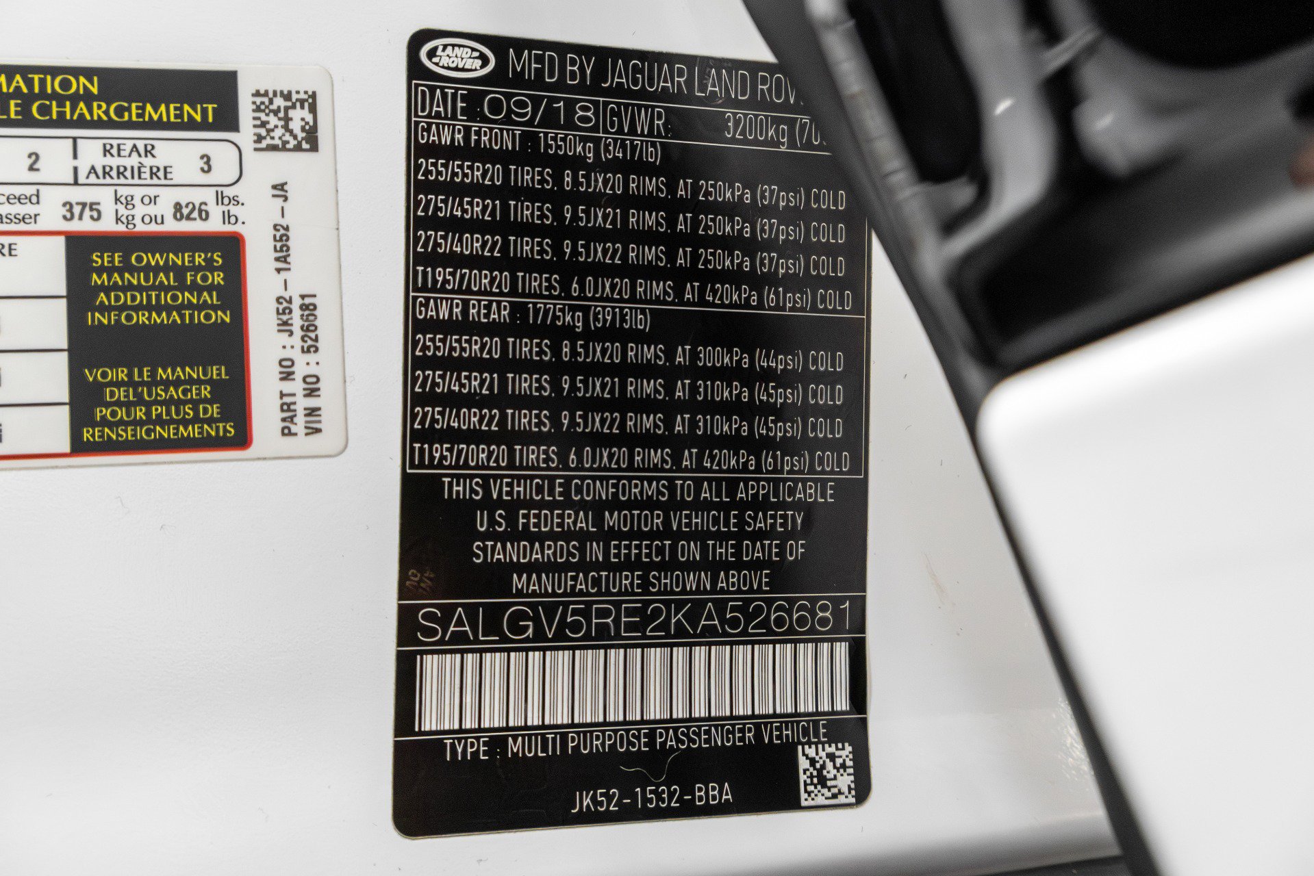 Used 2019 Land Rover Range Rover Long Wheelbase Autobiography image 75