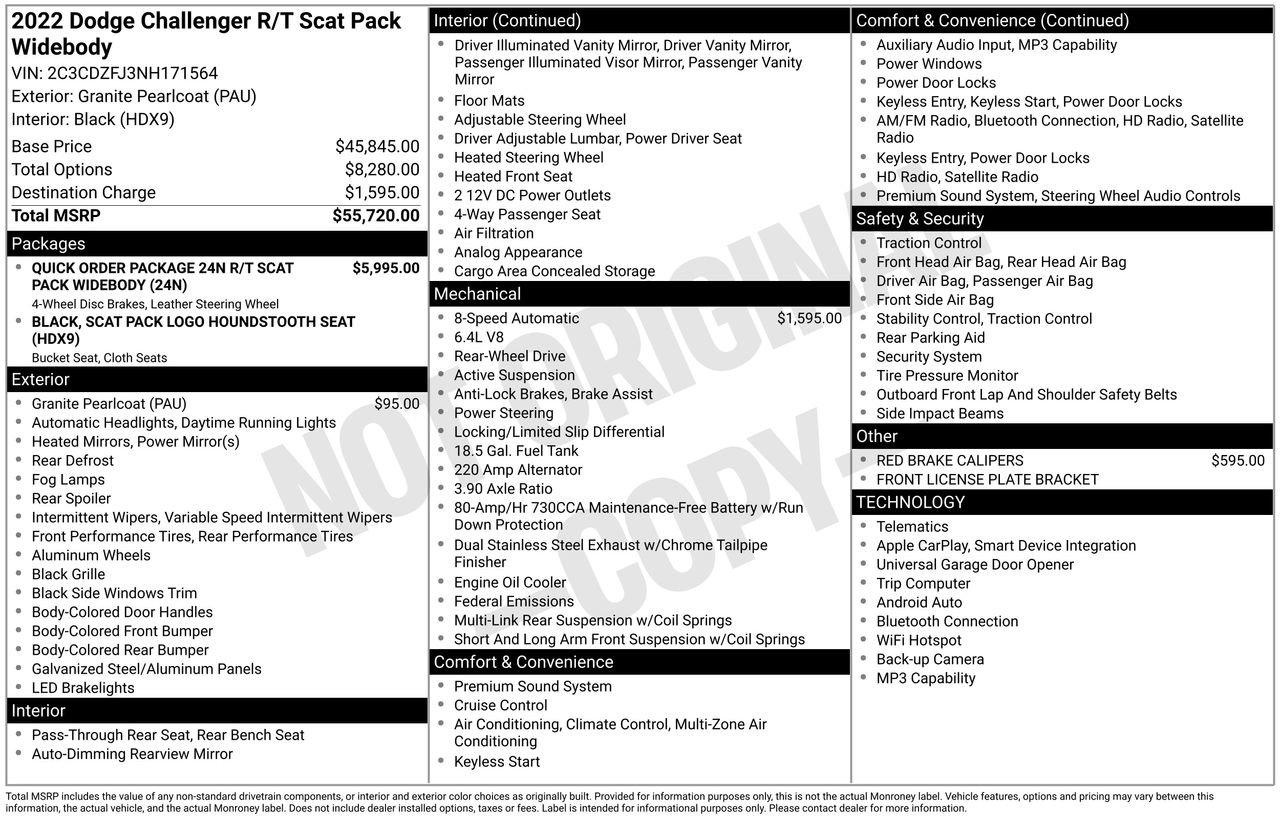 Used 2022 Dodge Challenger R/T Scat Pack image 42