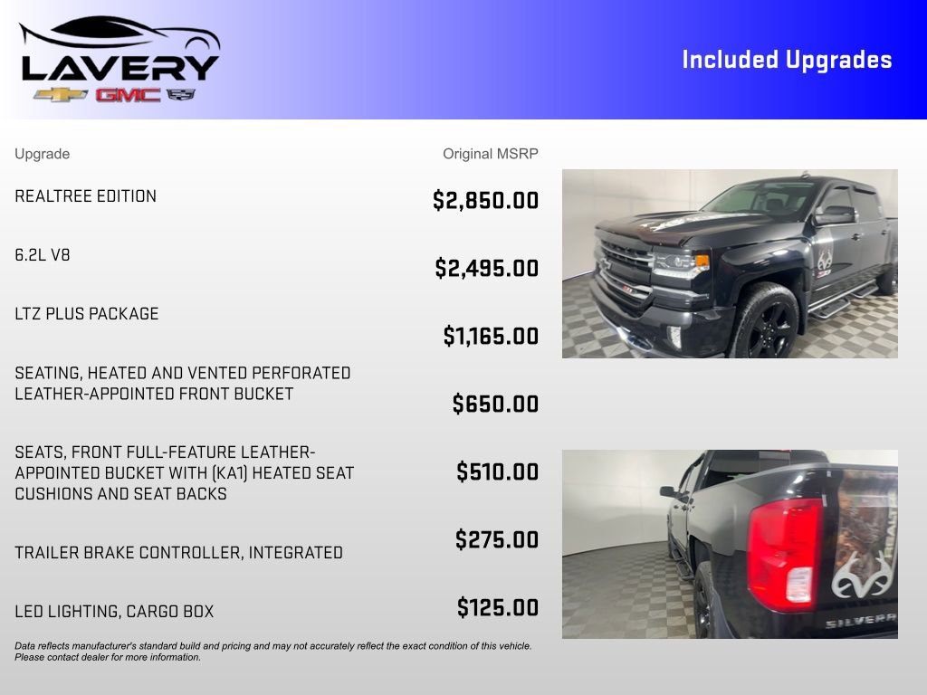 Used 2017 Chevrolet Silverado 1500 LTZ Z71 w/ Realtree Edition AWD/4WD image 7