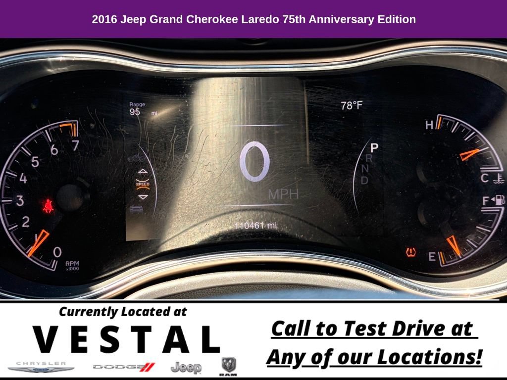 Used 2016 Jeep Grand Cherokee Laredo 75th Anniversary AWD/4WD image 23