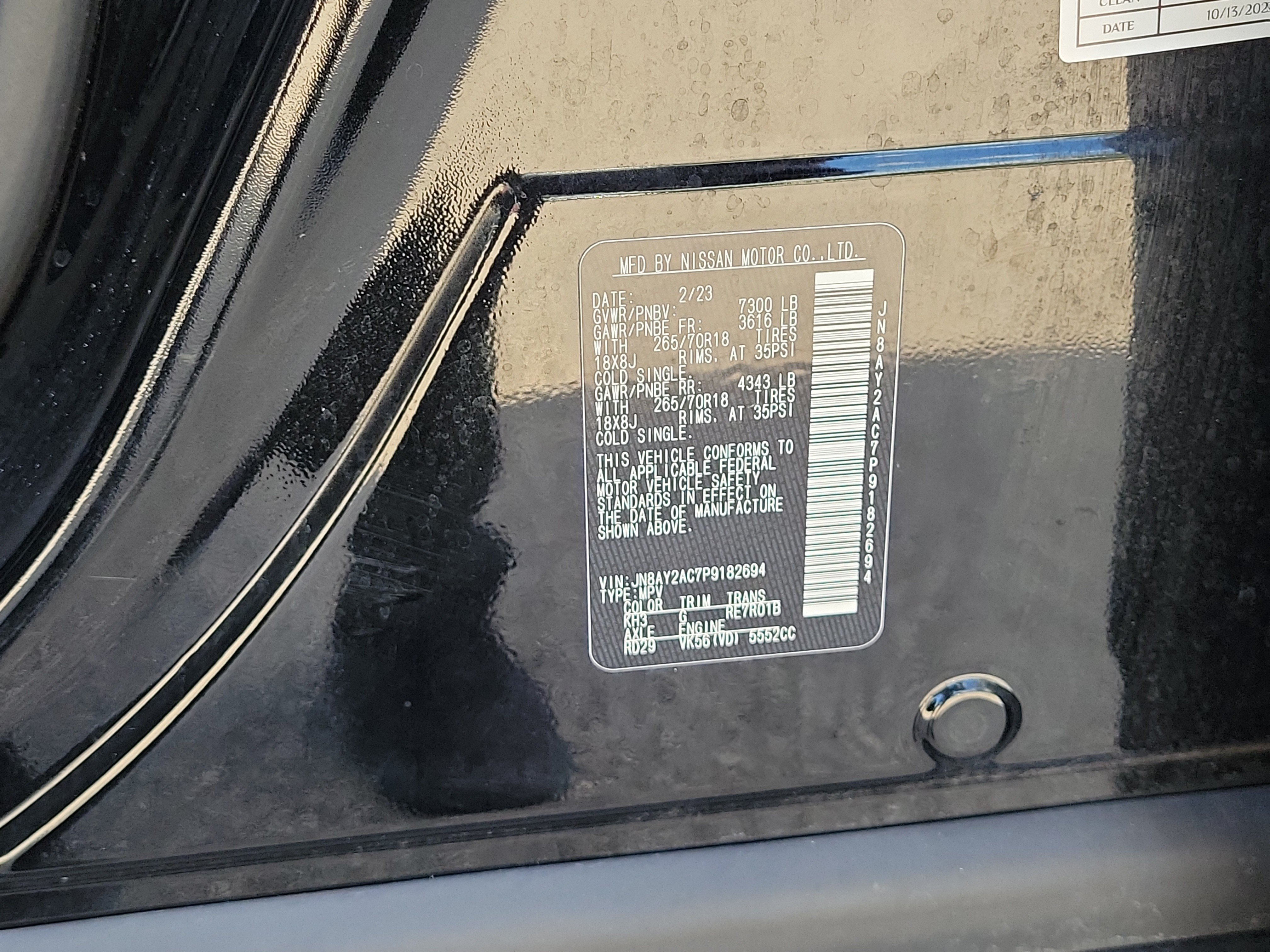 Certified 2023 Nissan Armada SV w/ Cargo Package RWD image 29