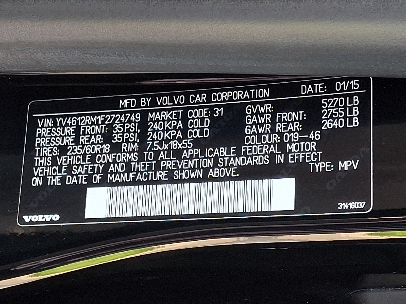 Used 2015 Volvo XC60 T5 Platinum w/ Climate Package AWD/4WD image 26