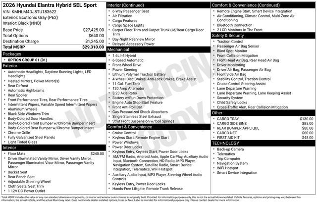 Certified 2026 Hyundai Elantra Sport image 30