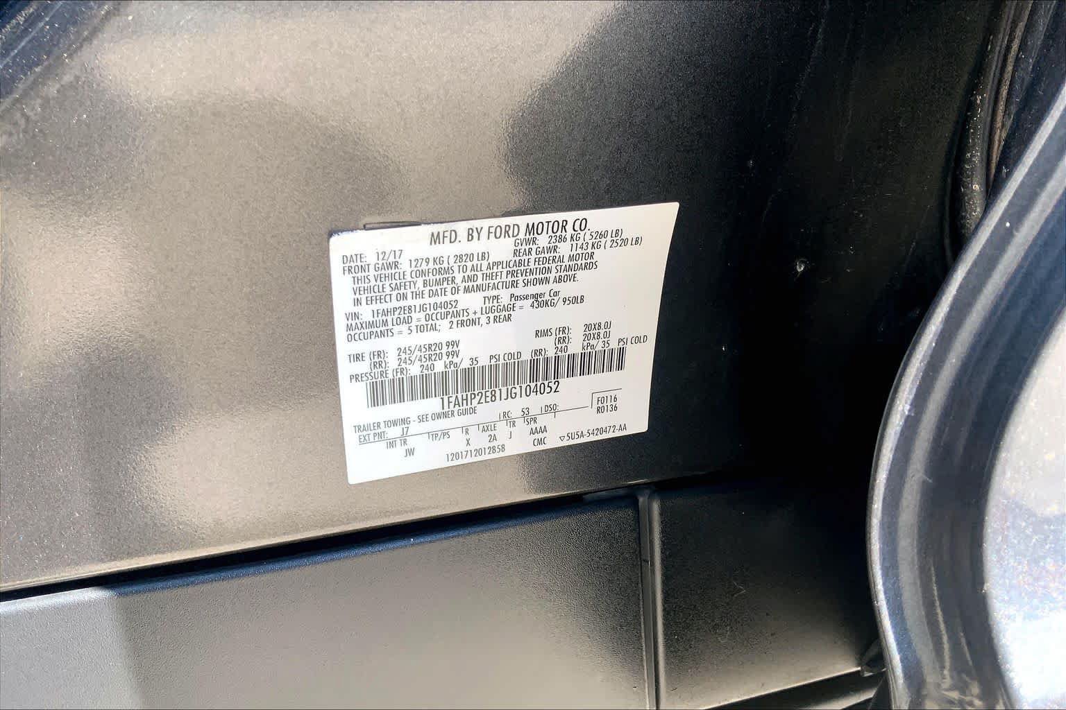 Used 2018 Ford Taurus SEL w/ Equipment Group 201A FWD image 32