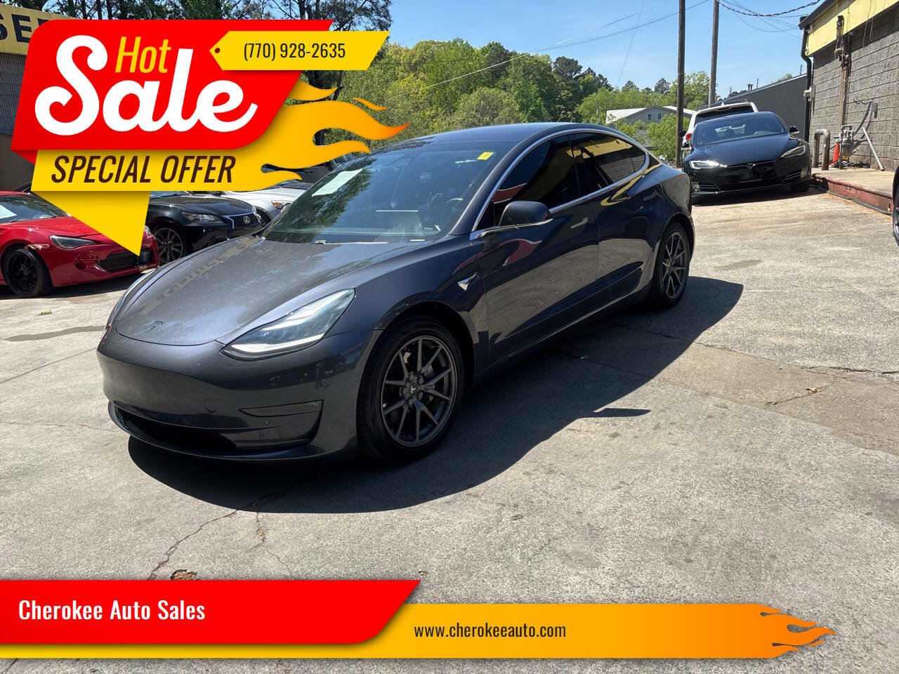 Used 2018 Tesla Model 3 Long Range AWD/4WD image 1
