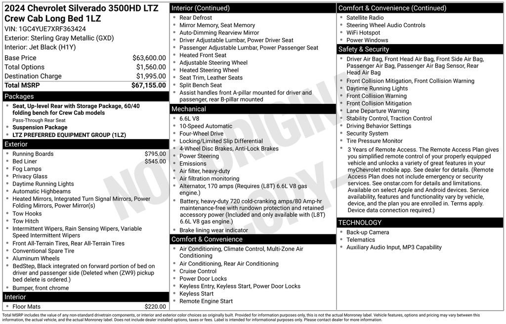 Used 2024 Chevrolet Silverado 3500 LTZ image 3