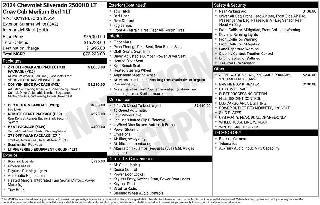 Used 2024 Chevrolet Silverado 2500 LT AWD/4WD image 37