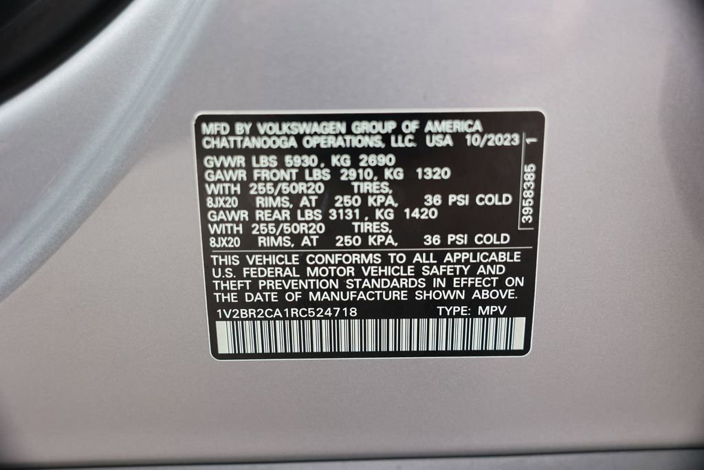 Used 2024 Volkswagen Atlas SEL AWD/4WD image 40