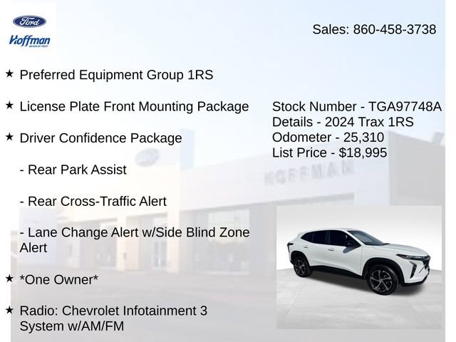 Used 2024 Chevrolet Trax RS w/ Driver Confidence Package image 5