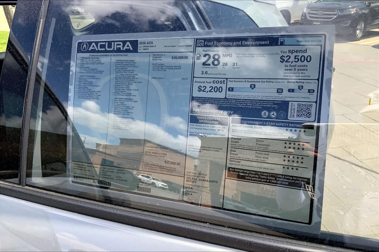 New 2026 Acura ADX FWD image 22