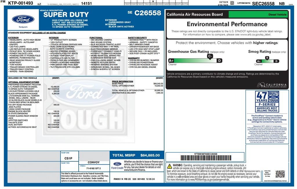 Used 2025 Ford F350 Lariat w/ Black Appearance Package AWD/4WD image 2