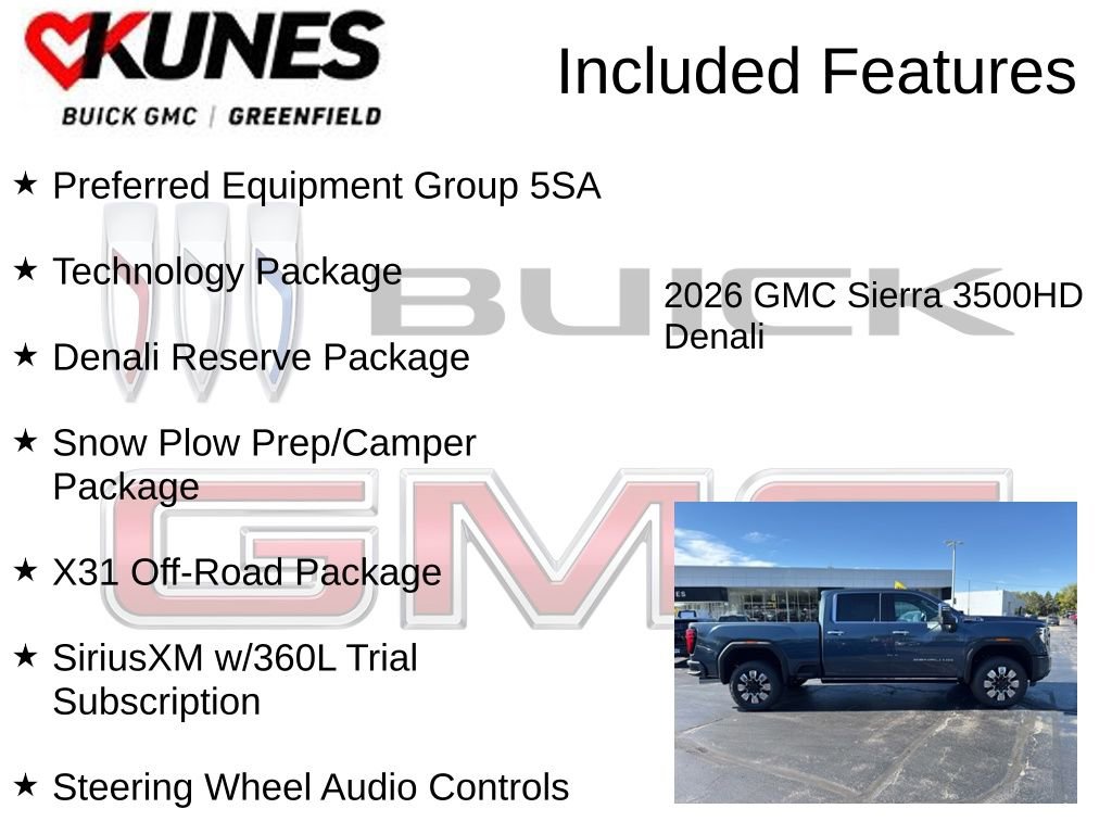 New 2026 GMC Sierra 3500 Denali w/ Denali Reserve Package image 3