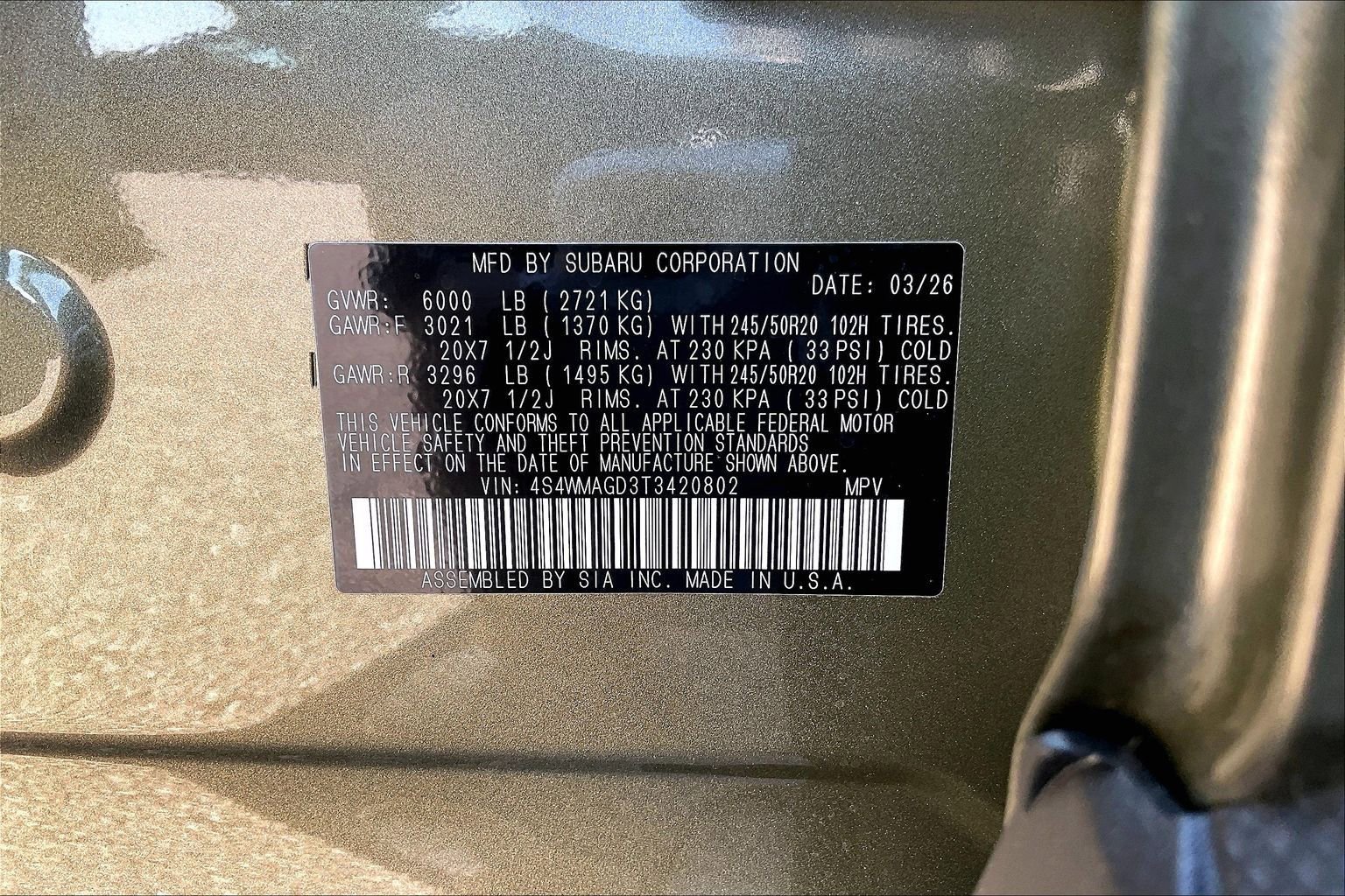 New 2026 Subaru Ascent Limited image 12