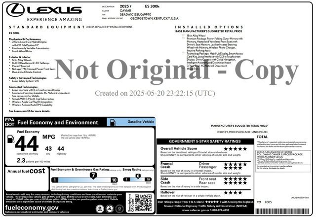 Used 2025 Lexus ES 300h w/ Premium Package FWD video 2