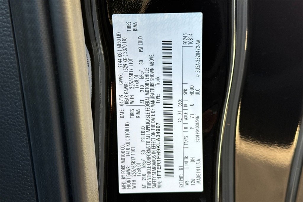 Used 2019 Ford Ranger Lariat w/ Equipment Group 501A Mid image 35