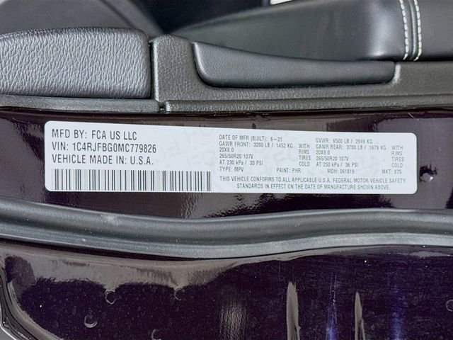 Used 2021 Jeep Grand Cherokee Limited w/ Quick Order Package 28K 80th image 32