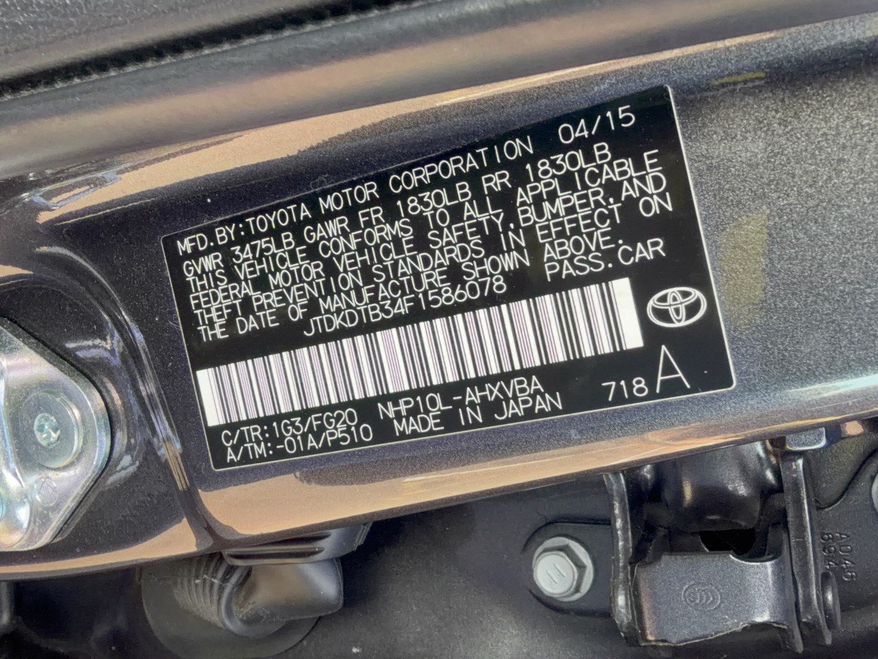 Used 2015 Toyota Prius C Two FWD image 35