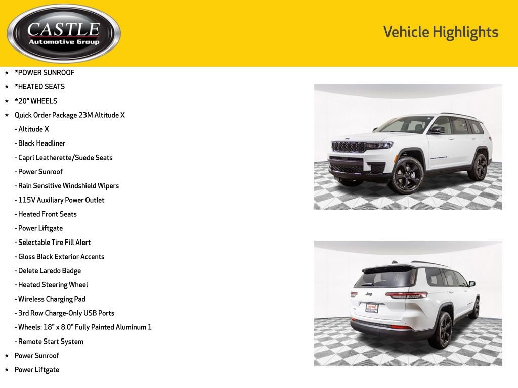 New 2025 Jeep Grand Cherokee L Altitude image 3