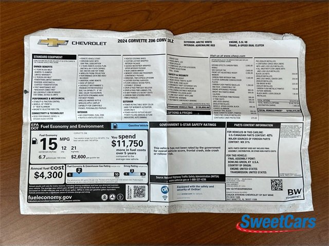 Used 2024 Chevrolet Corvette Z06 image 57