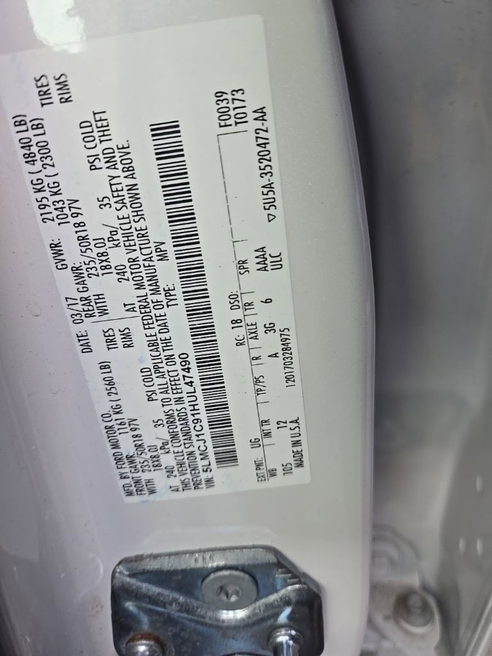 Used 2017 Lincoln MKC Premiere image 23